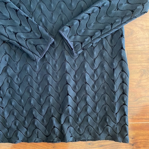 COPY - Free People Black Open Back Lace Mini Dress - Picture 4 of 8